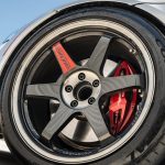 car's front wheel and brakes